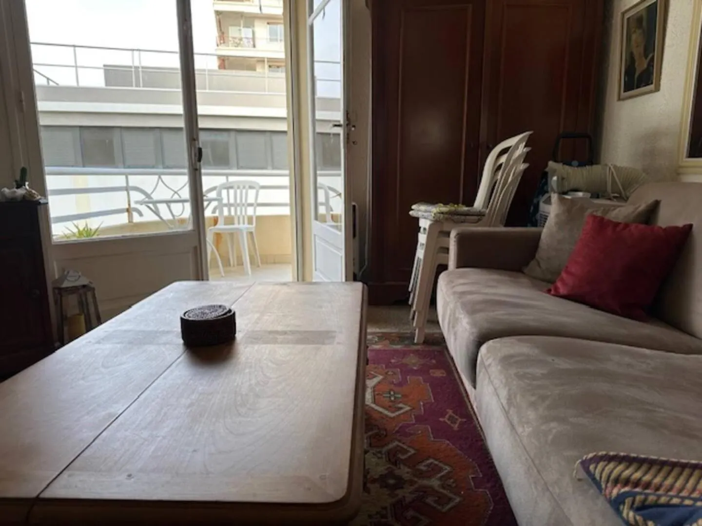 Provence-Style Studio Sea Across The Street Antibes Apartment